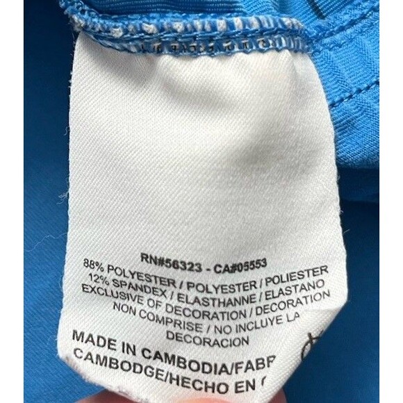 Nike Shirt Mens Medium Blue Striped Court Tennis Performance V Neck Tank - Picture 8 of 10